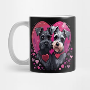 Miniature Schnauzer Couple Valentine Mug